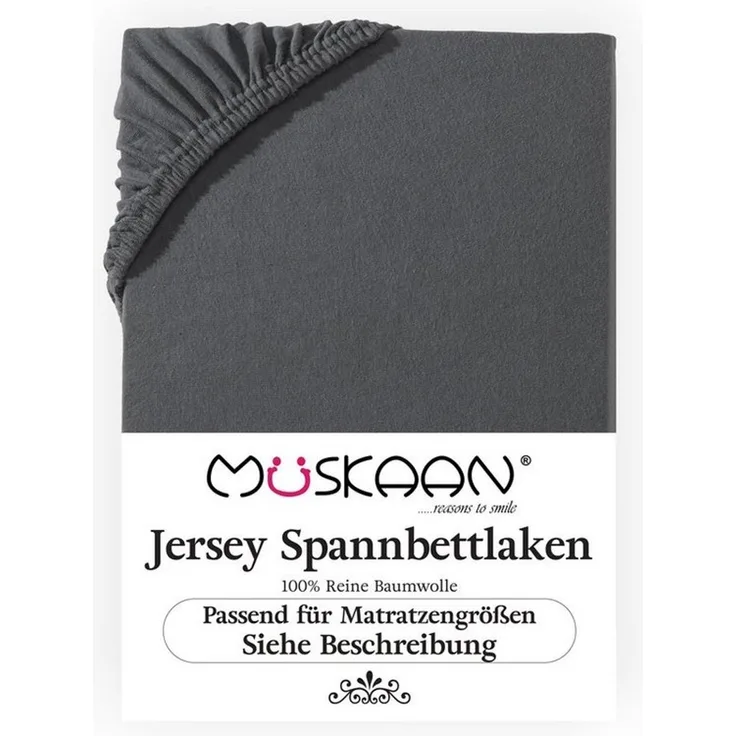 Müskaan Spannbettlaken Topper Spannbetttuch Bettlaken Spannbetttücher Leintuch 100% Baumwolle, Jersey, Gummizug: Rundumgummizug, Matratzen Bezug bis 10cm Matratzenhöhe