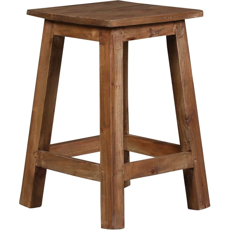 Teakholz Hocker Rocco, Teakholz, 29 x 29 x 48 cm