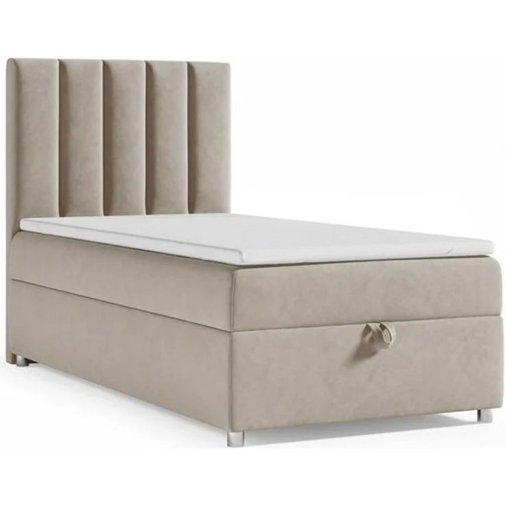 Best for Home Boxspringbett Trinity K10 SINGLE mit Bettkasten & Bonellfederkern, Komfort Topper H3 (Einzelbett, Polsterbett gepolstertes Kopfteil, Jugendbett, Kinderbett versch. Größen, 70x200 80x200 90x200 100x200 cm), mit oder ohne Topper, Flexible L... – Bild 4