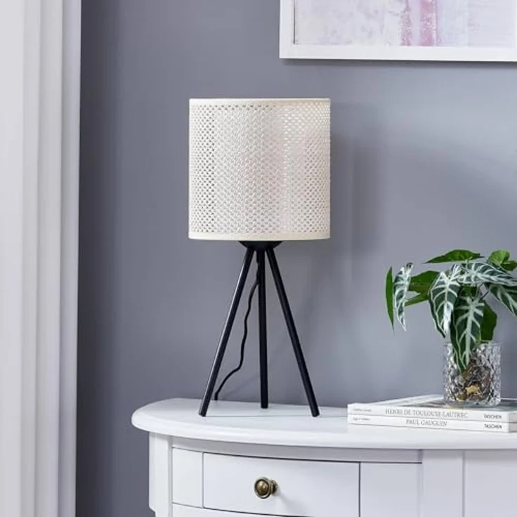 Lindby Tischleuchte Soula, Kunststoff Creme IP20, 1 x 15 W LED – Bild 3