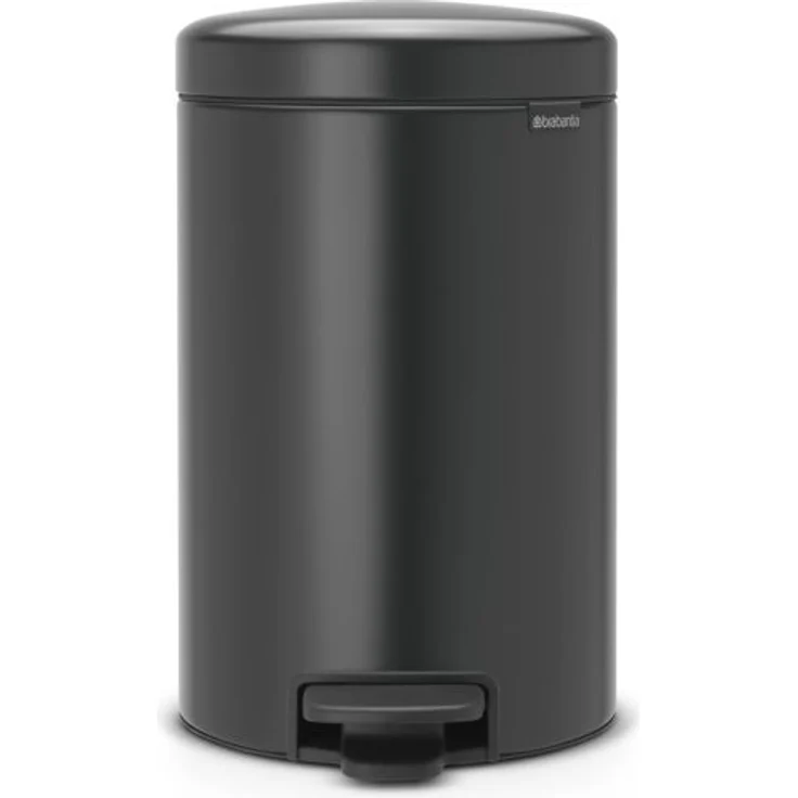 BRABANTIA Abfalleimer LBH 26x32x43 cm grau Mülleimer Abfallsammler Abfallbehälter Abfalltrenner