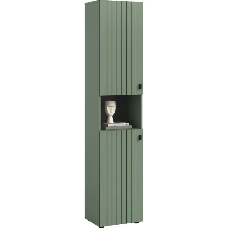 Garderobenschrank (B/H/T: 40x192x37 cm) in Smoke Green Nachbildung