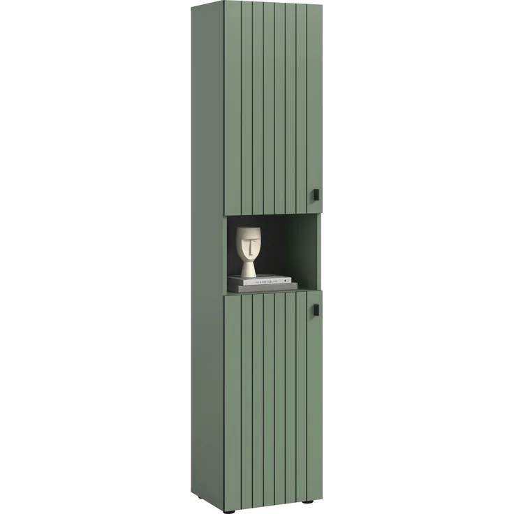 Garderobenschrank (B/H/T: 40x192x37 cm) in Smoke Green Nachbildung