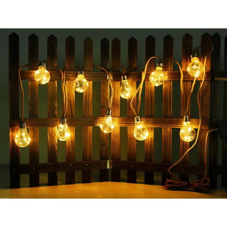 Solar Lichterkette Outdoor Garten Solarleuchte Glühbirnen Außen 33694-10 – Bild 1