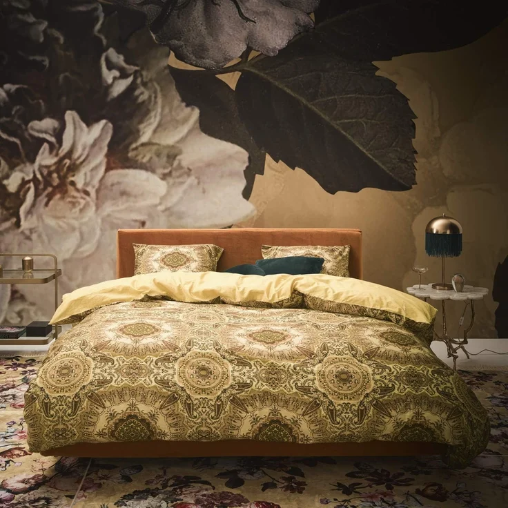 Essenza Bettwäsche Cadiz golden yellow Satin, 155x220 cm – Bild 3