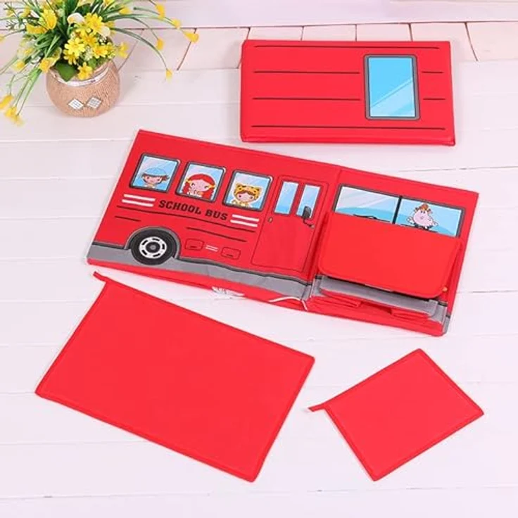 RHP Spielzeugtruhe RHP Sitzbox Kinder, Staubox m. Deckel, Spielzeug, faltbar, Jungen & – Bild 6