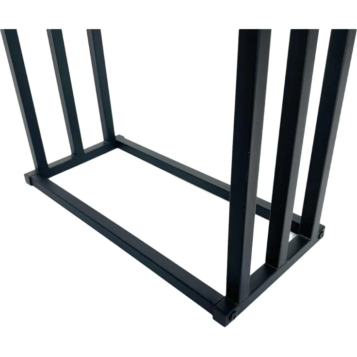 DanDiBo Handtuchhalter Stehend Schwarz Matt Metall KW449 3-armig Badetuchhalter mit 3 Handtuchstangen Badezimmer Badezimmermöbel Modern – Bild 4