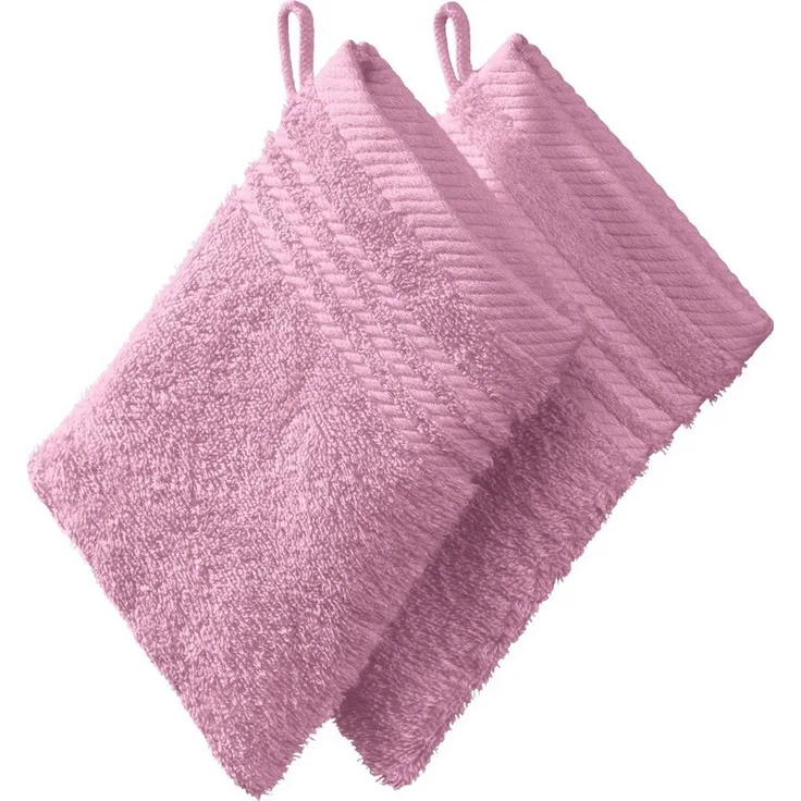 REDBEST Waschhandschuh Waschhandschuh 2er-Pack, Frottier (2-St), Walk-Frottier Uni