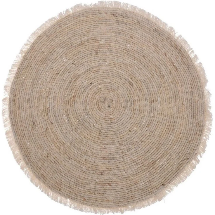 Excellent Houseware Teppich Maisstrohteppich für Wohnzimmer, rund, Ø 80 cm, rund, Höhe: 10 mm – Bild 5