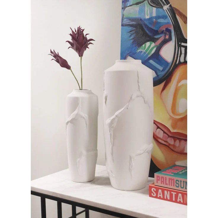 Evila Originals 'LCA0017' Vase, Weiß, 19 x 19 x 47 cm – Bild 2