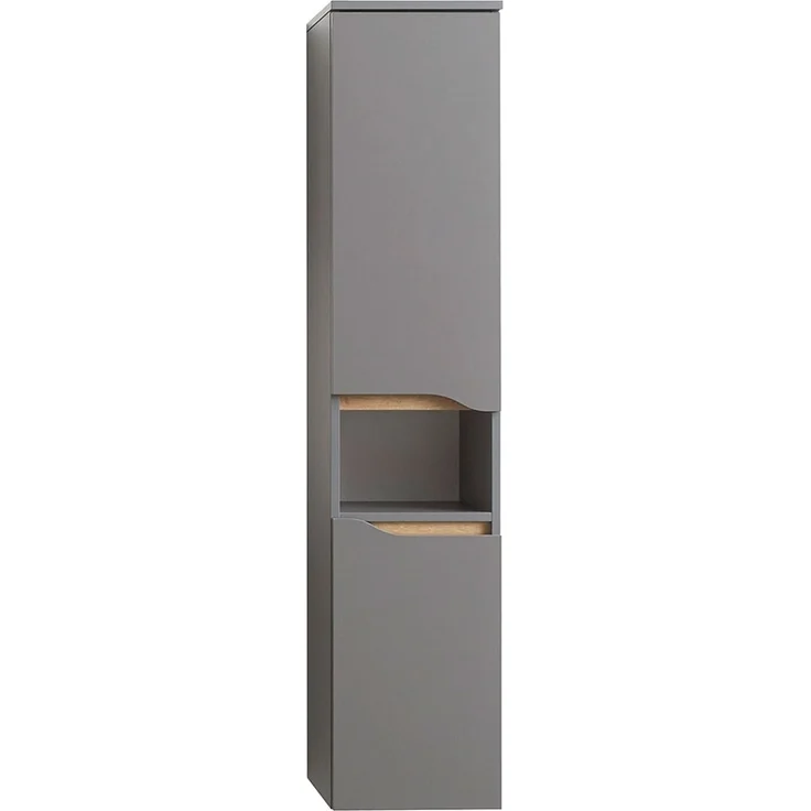 Midischrank Casablanca / Capri , Holzwerkstoff , Grau , 30.00 x 141.00 x 33.00 cm – Bild 2