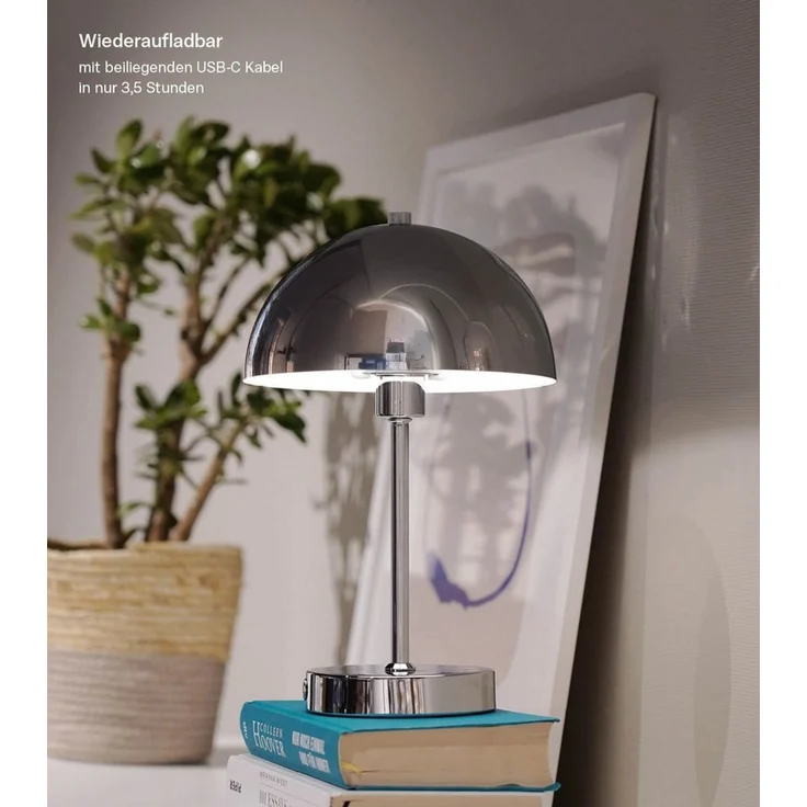 mokebo Tischleuchte Der Leuchtturm, Warmweiß, Tischlampe kabellos, aufladbar, dimmbare vintage LED-Lampe mit Akku – Bild 2