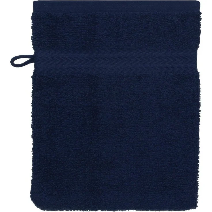 Betz Waschhandschuh 10 Stück Waschhandschuhe Premium 100% Baumwolle Waschlappen Set 16x21 cm Farbe dunkelblau und Royalblau – Bild 3