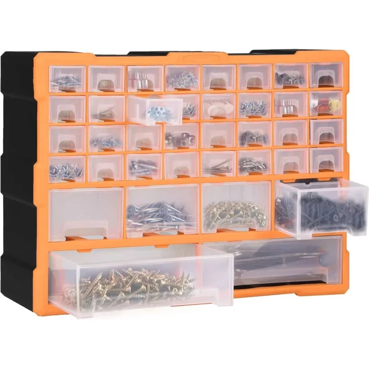 vidaXL Multi-Schubladen-Organizer mit 38 Schubladen 52x16x37,5 cm 147577 – Bild 6