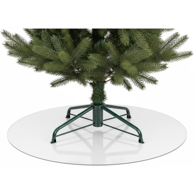 Beautex Baumteppich Weihnachtsbaum Untersetzer Folie leicht mattiert Schutzmatte, Rund