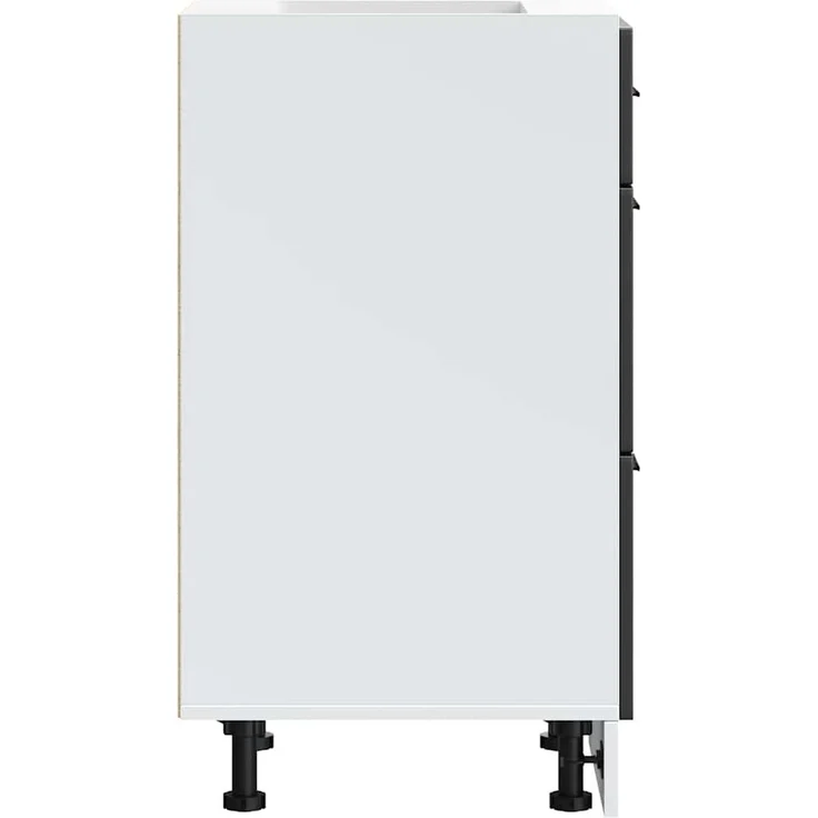 Küchenunterschrank SAMU Schwarz 40x46x81,5 cm | Küche Unterschrank mit Schublade – Bild 2