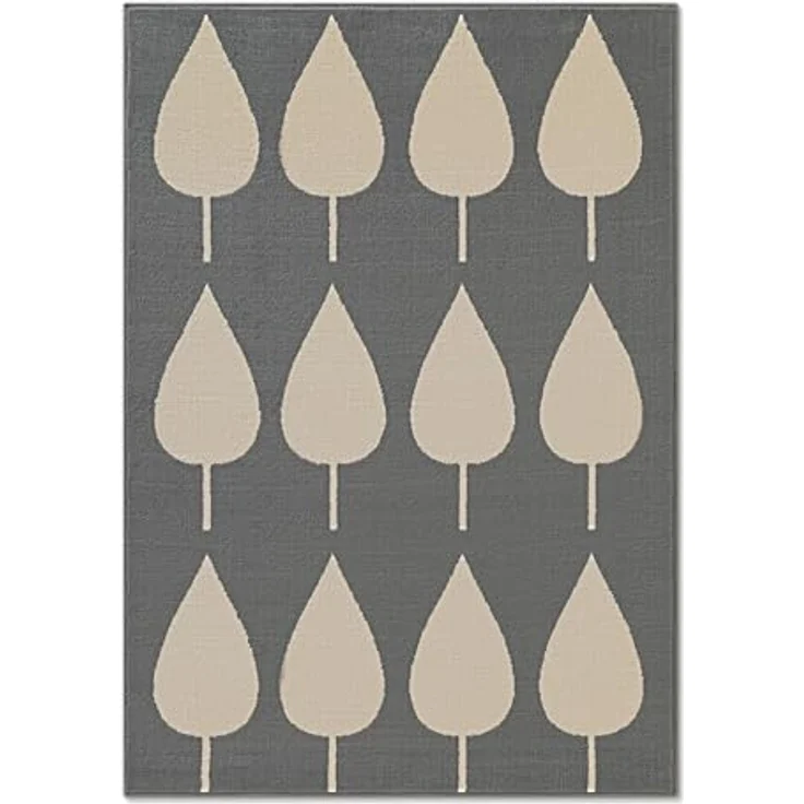 Hanse Home Adventures Kinderteppich - Design Spielteppich Leaves, Modernes Blatt Design, Spielmatte, Krabbelteppich Junge Mädchen für Kinderzimmer, Jugendzimmer, Wohnzimmer - Blau Creme, 160x235cm – Bild 3
