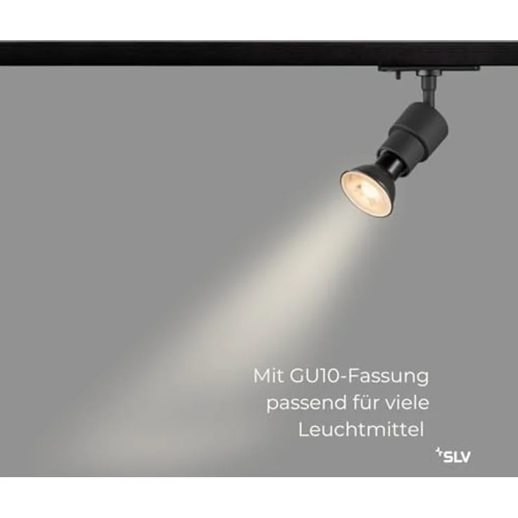 SLV PURI 2.0 Basic, 1~ Spot, GU10, 1x max. 6W, schwarz - Leuchten mit 1 Phasen Adapter – Bild 4