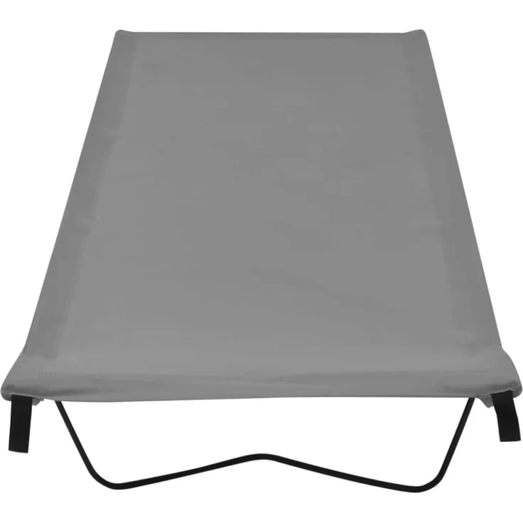 vidaXL Campingbett 180x60x19 cm Oxford-Gewebe und Stahl Grau 312481 – Bild 4