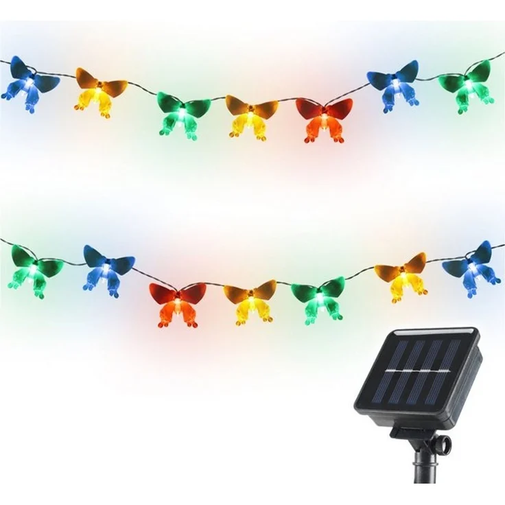 Salcar LED Solarleuchte Solarleuchten Garten Schmetterlinge Lichterkette Weihnachtsdeko, 5M 20 LED Bunt für Garten, Bäume, Terrasse, Weihnachten, Partys – Bild 4