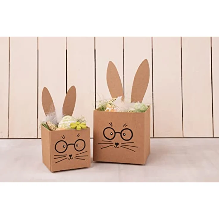 Faltschachtel, FSC Mix Credit, 7,5x7,5x7,5cm, Set 6Stück, kraft – Bild 4