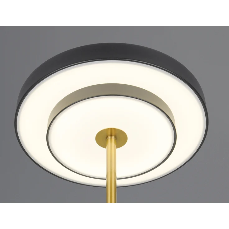 Dimmbare LED Tischlampe KEATON im modernen Design, Schwarz Gold, Höhe 45,5cm – Bild 8