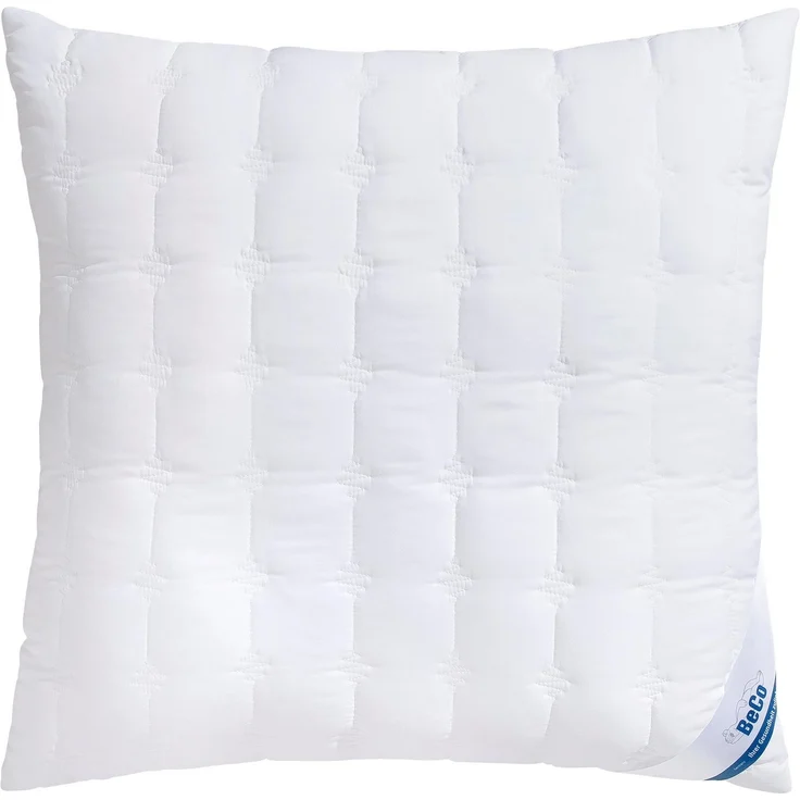 Beco Microfaserkissen Kopfkissen Medibett Cotton Soft, in 40x80 oder 80x80 cm, Füllung: Faserbällchen, Bezug: Polyester & Baumwolle, Ideal für Allergiker geeignet (Hausstauballergiker) – Bild 1