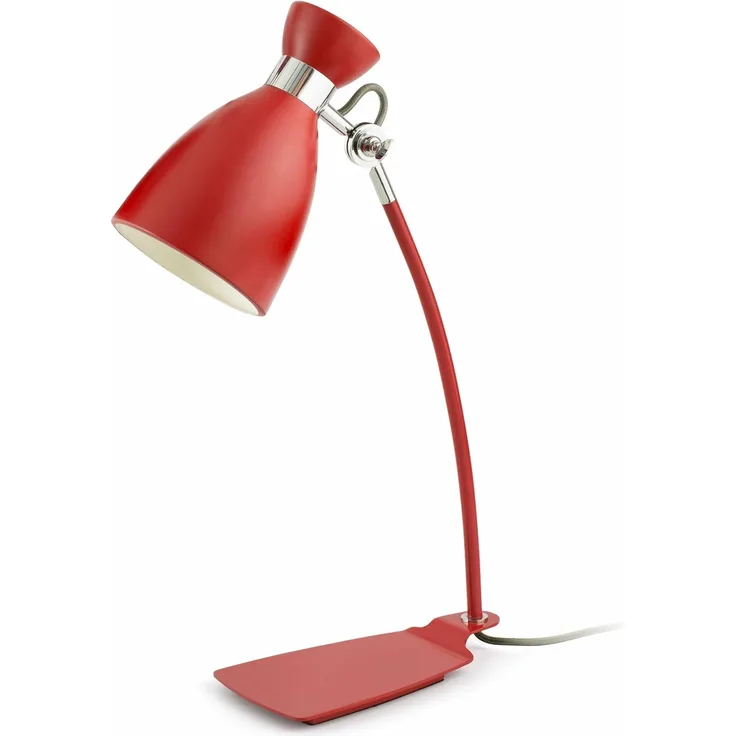 Faro LED Büro Schreibtischleuchten Retro TL, Rot, Metall, 20005