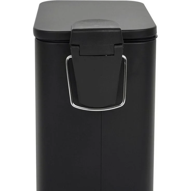 SVITA Mülleimer ST5, Treteimer, Softclose-Funktion, 5L, Stahl pulverbeschichtet, Schwarz – Bild 2