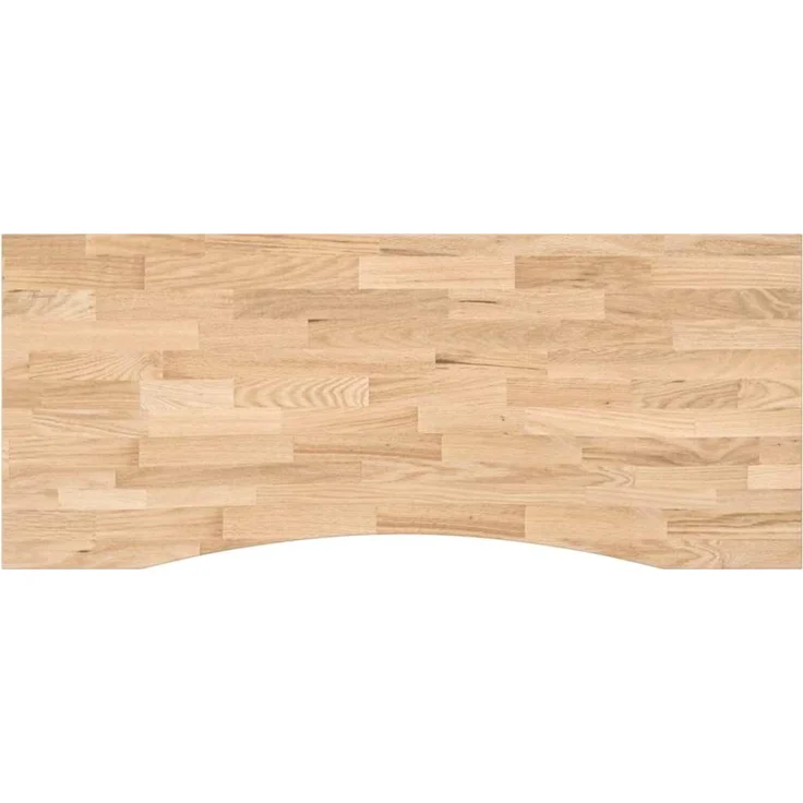 vidaXL Schreibtischplatte Unbehandelt 120x50x2,5 cm Massivholz Eiche 4009009 – Bild 2