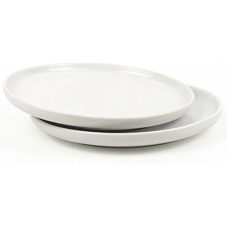 2er-Set Dessertteller aus hochwertigem Steingut - ø20 cm, robust & pflegeleicht