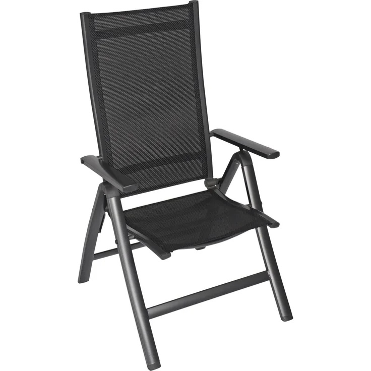 Relaxsessel Gartensessel Hochlehner CARINO Gestell Aluminium anthrazit