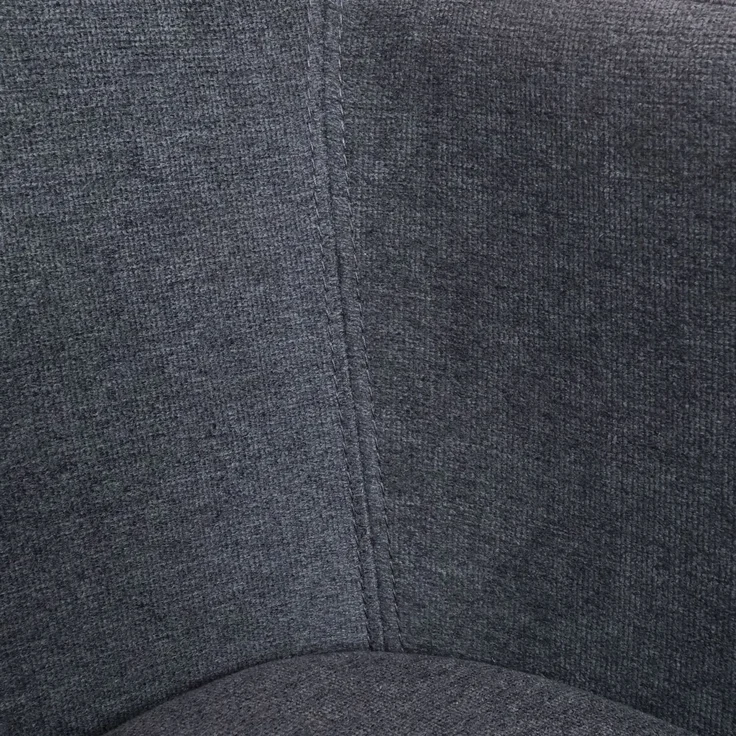 Sitzbank HWC-L13, Esszimmerbank Bank Polsterbank Garderobenbank Rückenlehne Armlehne Stoff/Textil 133cm ~ anthrazit – Bild 4