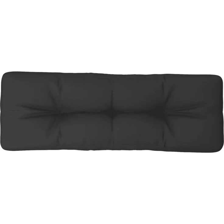 vidaXL Palettenkissen Schwarz 120x40x12 cm Stoff 360630 – Bild 1