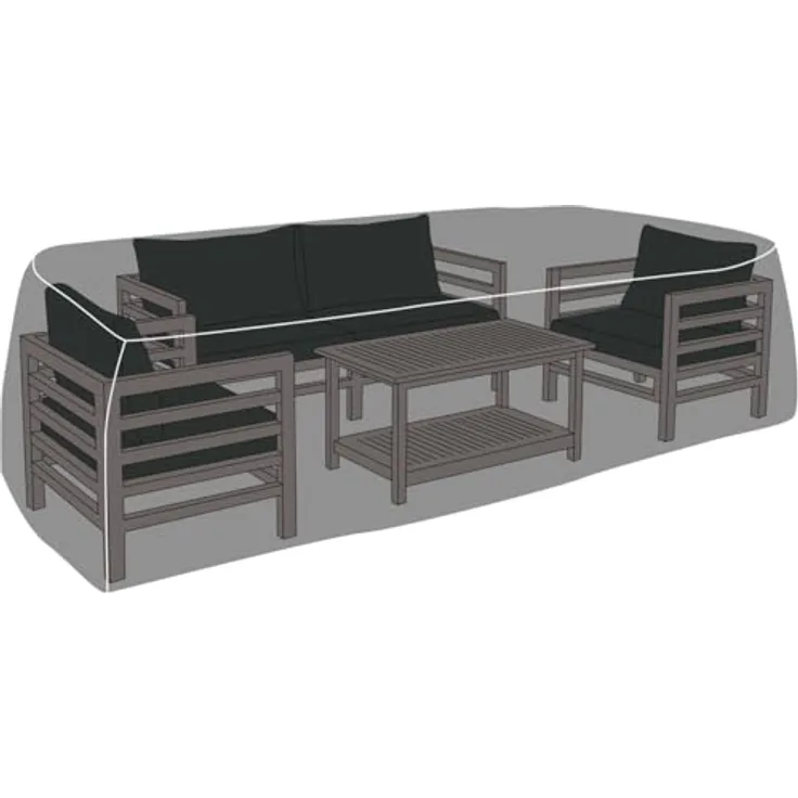 deVries Schutzhaube Premium Ecklounge rechteckig Gr. L