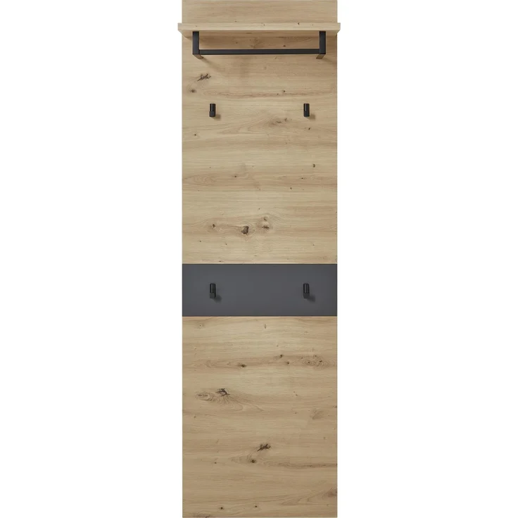 InnoStyle Garderoben Set MEMPHIS GH82 Artisan Eiche Nachbildung 3-teilig 191x38x180 cm – Bild 5