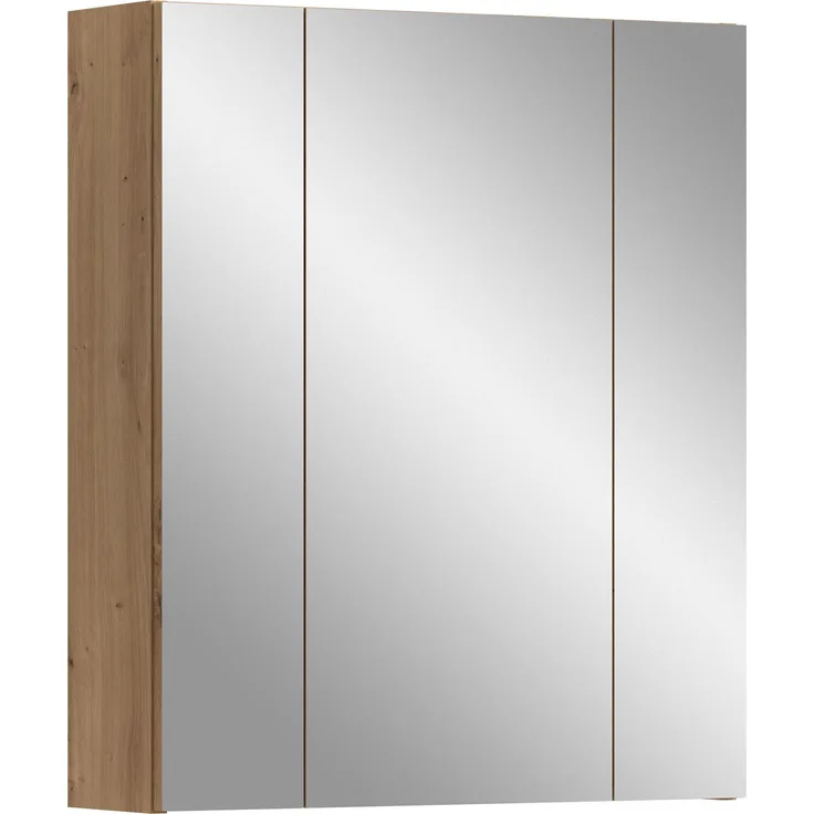 Spiegelschrank (B/H/T: 60x70x18 cm) in Artisan Oak Nachbildung und Artisan Oak Nachbildung