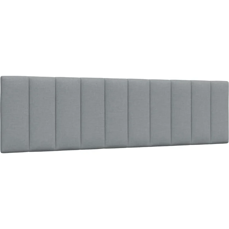 vidaXL Kopfteil-Kissen "Hanko" Hellgrau 180 cm Stoff Grau – Bild 1