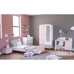 Jugendzimmer-Set >Savannah< (5-teilig) in Weiß