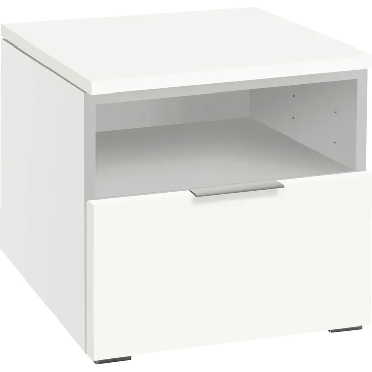 Hasena Nachttisch Onia Weiß mit Schublade zerlegt, zerlegt (zum Selbstaufbau) 45x49x40 cm – Selezione