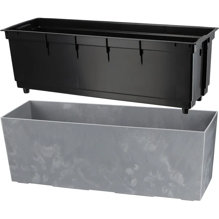 KADAX Blumentopf Blumentopf 56cm Abdeckung mit Einsatz Balkonkasten – Bild 6