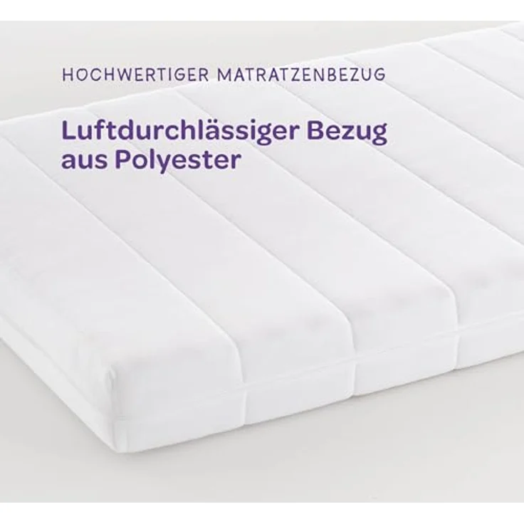 Träumeland - Matratze für Kinder & Jugendliche 90x200 cm | Duo Sleep Basic - Optimale Härtegrad - Oeko-TEX Zertifiziert & hygienisch Dank waschbarem Bezug (90 x 200 x 12) – Bild 9