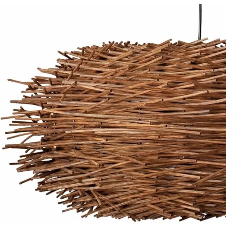 FARO BARCELONA Hängeleuchte Nido, Pendelleuchte aus natürlichem Rattan mit moderner organischer Form – Bild 5