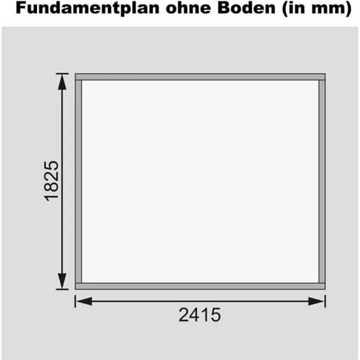 Karibu Gartenhaus Amberg 3 Terragrau 19mm Wandstärke – Bild 3