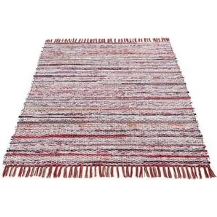 carpetfine Teppich Kelim Chindi, Wendeteppich, rechteckig, Höhe: 6 mm, handgewebt, Fleckerlteppich mit Fransen, auch vielen in Läufergrößen – Bild 6