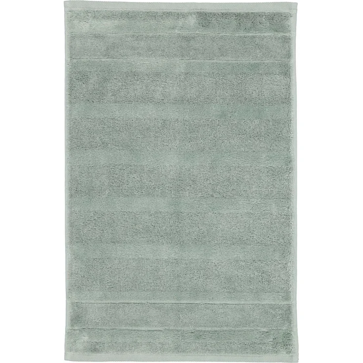 CAWÖ Gästetuch, 3er Pack - Noblesse2, Walkfrottier, Velours-Streifen, Baumwolle, einfarbig Grün 30x50cm – Bild 2