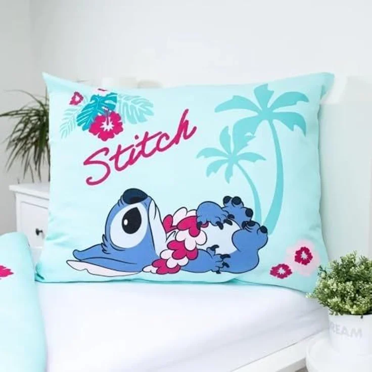 Disney Lilo & Stitch Bettwäsche Baumwolle 140x200 + 70x90 cm, Reißverschluss – Bild 4