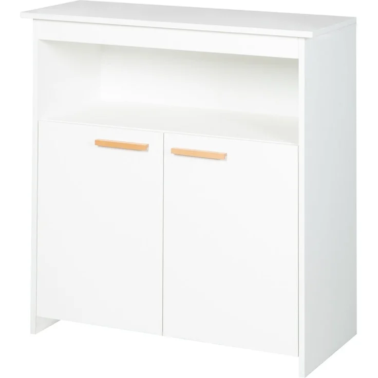 roba Kinderzimmerset 'Anton' 3-teilig - Bett 70 x 140 - Wickelkommode - Kleiderschrank 3-türig - Weiß – Bild 7