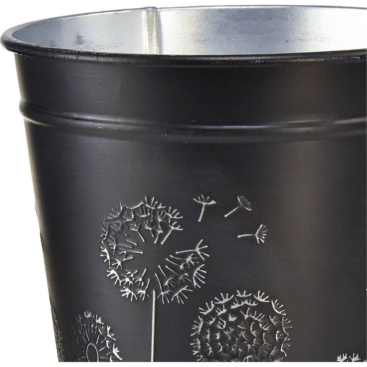 Viana Übertopf Metall Blumentopf mit Pusteblumen Motiv für stilvolle – Bild 2