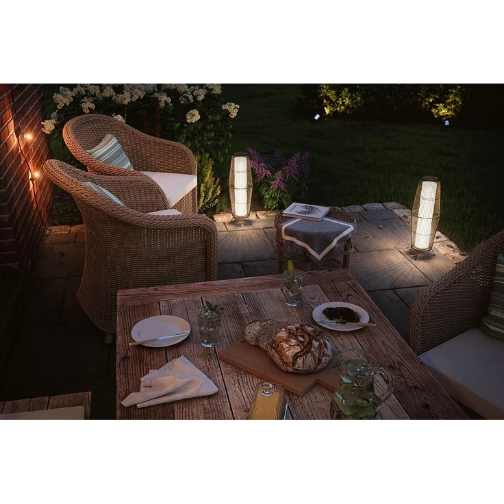 Paulmann No. 94320 Plug&Shine Lichtobjekt Basket IP44 60cm Braun – Bild 9